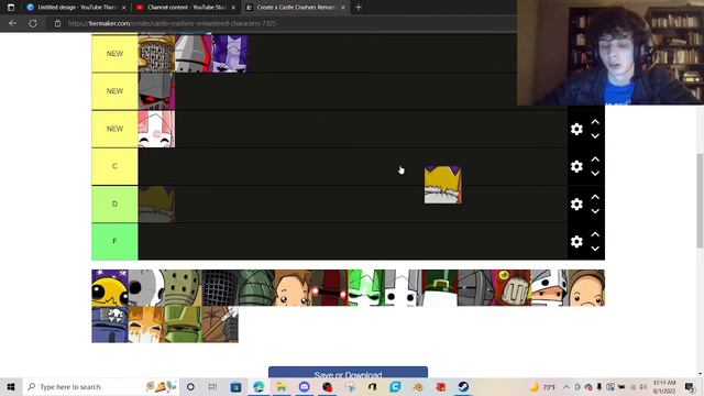 making another castle crashers campaign tier list with reasoning смотреть онлайн