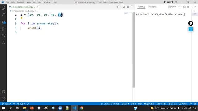 ?♂️ enumerate function in Python || Python By Surendra смотреть онлайн