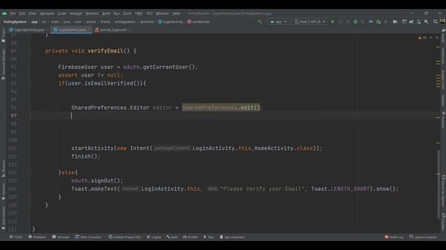 Firebase Authenticated Email Verification | Online Voting App Part # 3 смотреть онлайн