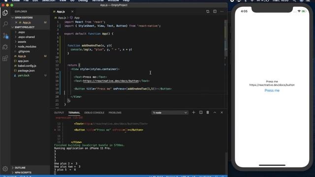 React Native - How to use the Button Component смотреть онлайн