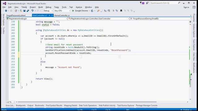Part 3 - Implement forgot password functionality in asp.net MVC смотреть онлайн