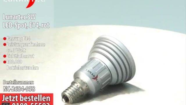 High-Power LED-Strahler, 3W LED, rot, E14 (230V) смотреть онлайн