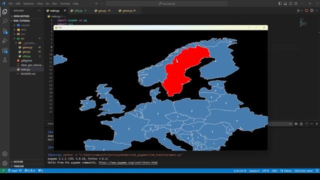 Creating Risk in Python + PyGame | Part 2 смотреть онлайн