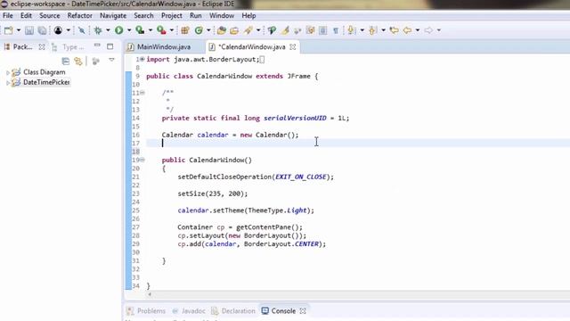 Build a Date Time Picker in Java смотреть онлайн