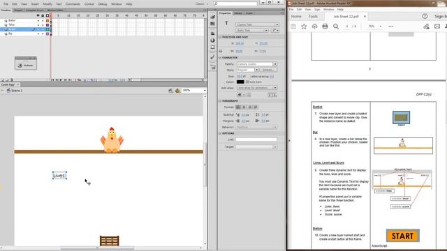 Game Design - Lab 12 - Catch Eggs смотреть онлайн