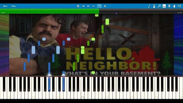 Hello Neighbor: What's In Your Basement - Random Encounters [Synthesia Piano Tutorial] смотреть онлайн