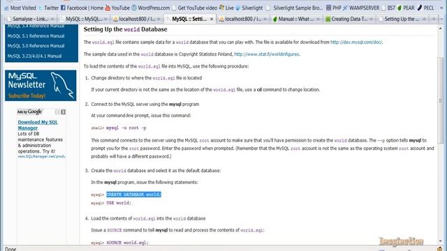 PEAR Structures DataGrid Video Tutorial 2 Using the Command Line to Create a Mysql database смотреть онлайн