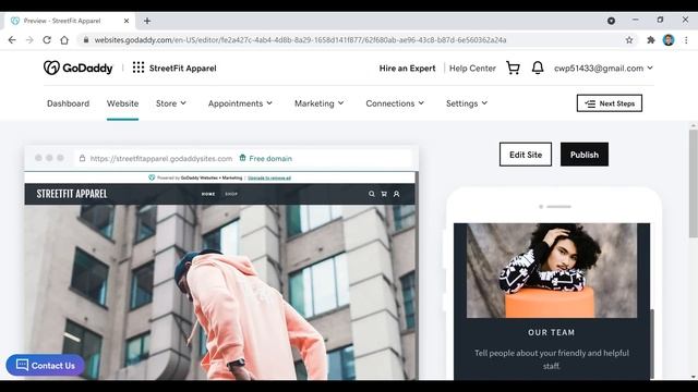 GoDaddy Website Builder Tutorial For Beginners 2023 [MADE EASY] смотреть онлайн