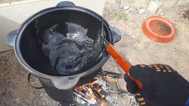 Обжиг чугунного казана.Ребра с картошкой получилось супер! смотреть онлайн