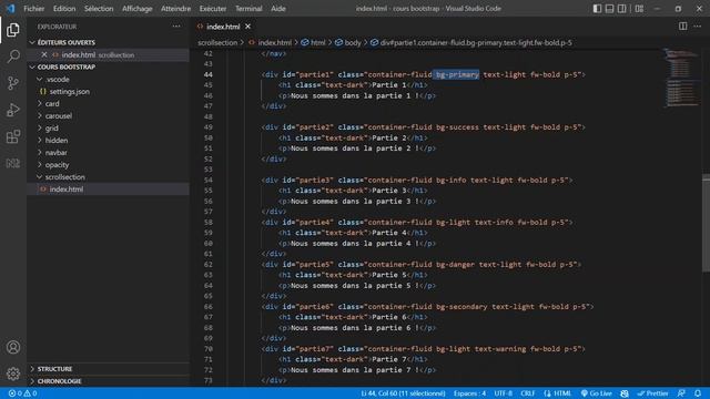 Bootstrap - comment relier un menu à une div смотреть онлайн