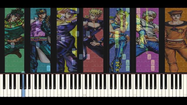 JoJo's Bizarre Adventure - Giorno's Theme [Piano Tutorial] смотреть онлайн
