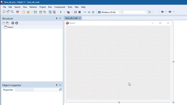 Урок 2. Сохранение и запуск проекта Delphi 11 смотреть онлайн