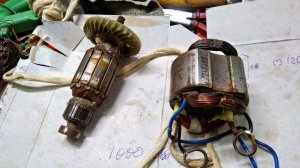 Циркулярка Hitashi C 7SS ремонт и замена обмотки статора