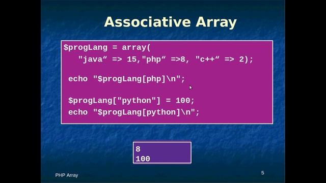 LET'S LEARN THE ARRAY CONCEPT IN PHP смотреть онлайн
