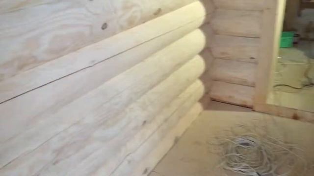 Пример монтажа скрытой электропроводки в деревянном доме из бревна смотреть онлайн