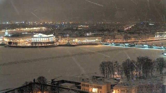 TIMELAPSE Санкт-Петербург Стрелка Васильевского острова - день за минуту смотреть онлайн