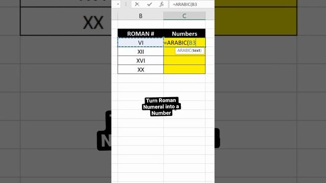 Turn Roman Numeral into a Number in Excel! #excel смотреть онлайн