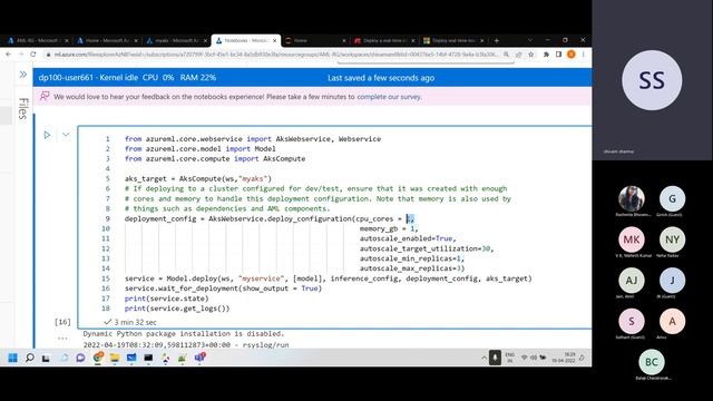 Deploy a real-time inferencing model with AML Service, AKS & Container Instance смотреть онлайн