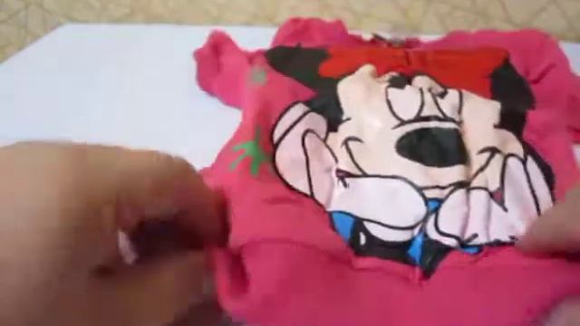 Посылка из Китая № 23 костюм детский трикотажный Minny Mouse обзор распаковка смотреть онлайн