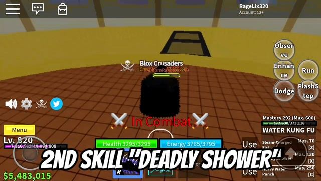 WATER KUNG FU SHOWCASE! | Roblox: Blox Fruits смотреть онлайн