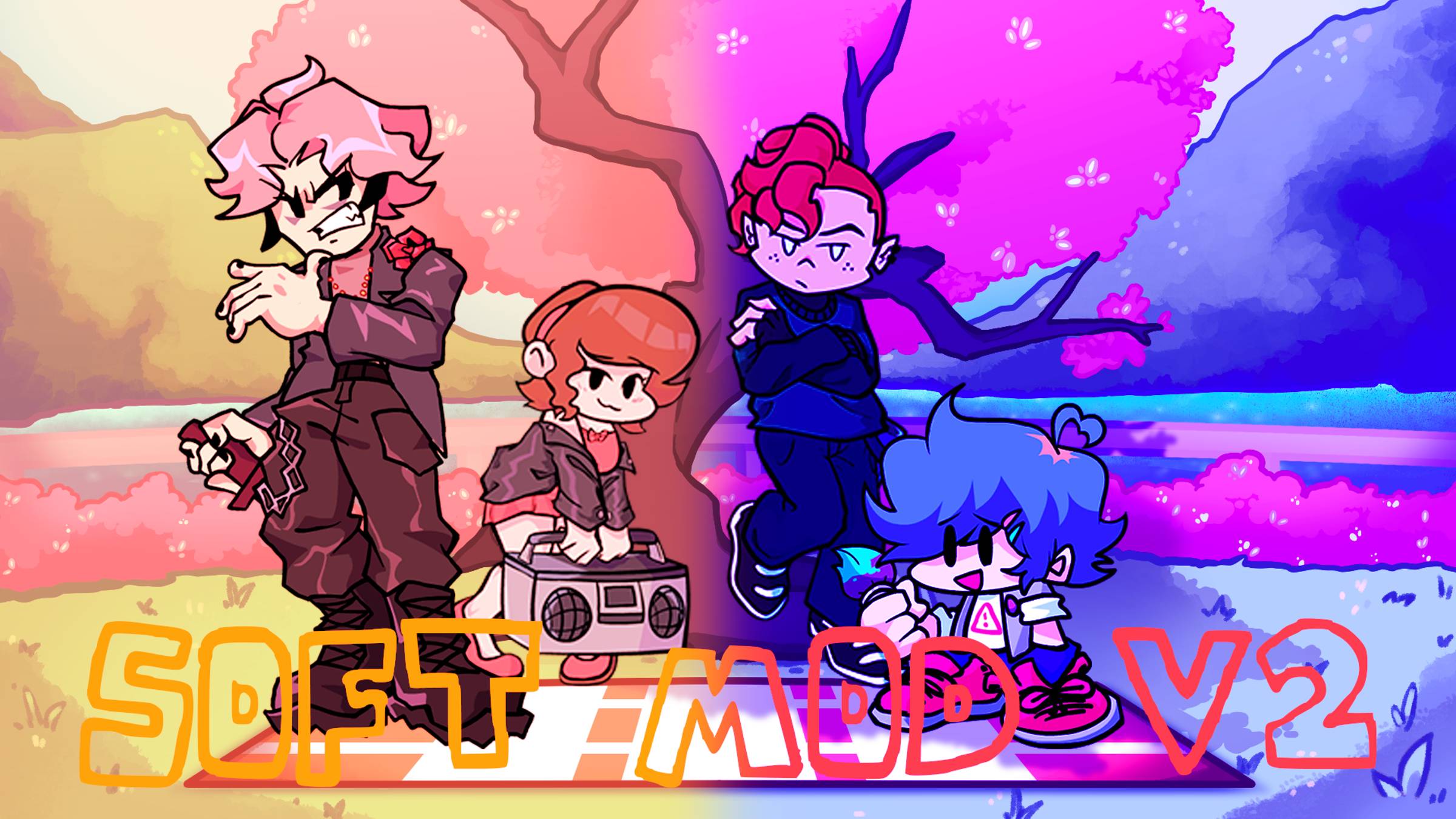 💜💙Friday Night Funkin' Soft V2 Full Mod💙 смотреть онлайн