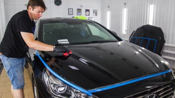 Детейлинг полировка и защита керамикой Hyundai  Sonata - Detailing Lab