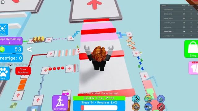 Roblox Mega Easy Obby 1-100 stages смотреть онлайн