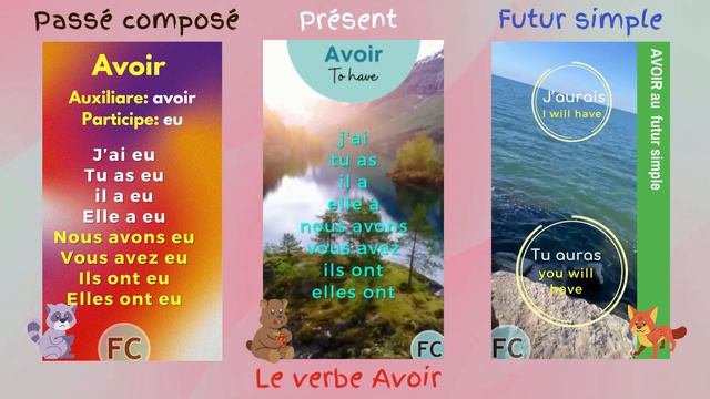 The verb To Have in present, past and future tense #frenchconjugation смотреть онлайн