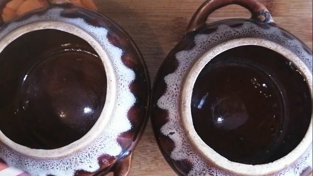 Жаркое с курицей со сливками. Сочная мясо в горшочках. смотреть онлайн