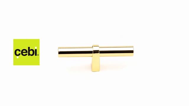 424111611 Ручка мебельная CEBI A4241 016 мм SMOOTH (гладкая) цвет MP11 глянцевое золото смотреть онлайн