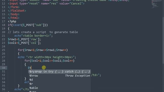 php for loop creating Chesse game смотреть онлайн