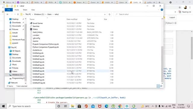 Setting up the Path of Dataset and Reading in Python Jupyter Notebook смотреть онлайн