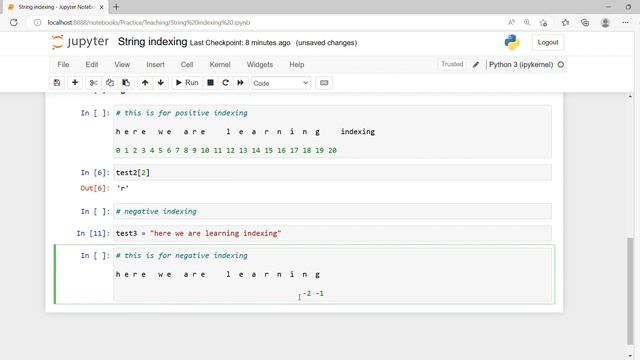 11. String Indexing and slicing смотреть онлайн