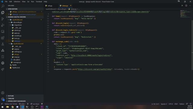 Discord OAuth2 w/ Python & Django - Ep. 3 - Getting Authenticated User Data смотреть онлайн