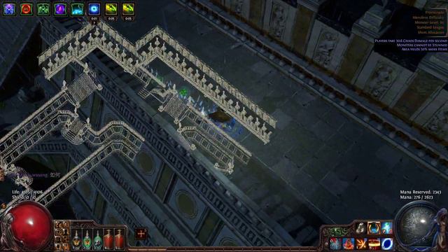 Path Of Exile [1.1.0] Elemental PS with "Vaal Power Siphon" rush map demonstration смотреть онлайн
