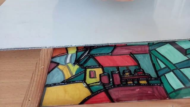 Мастер-класс по изготовлению витража от преп. Золотова А.Г. Часть 2. Технология нанесения контура.