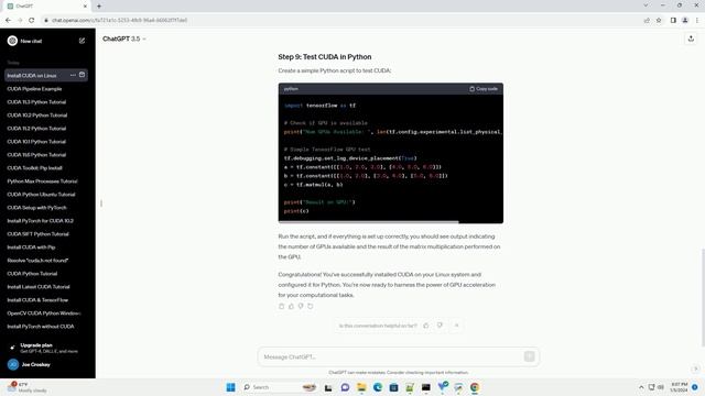pip install cuda linux смотреть онлайн