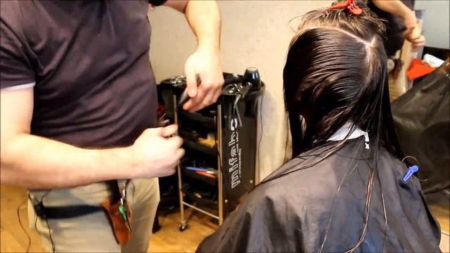 Каскад , лисий хвост.women haircut. смотреть онлайн