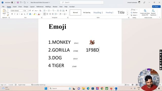Animal Symbols In MS Word | Alt X Codes | смотреть онлайн