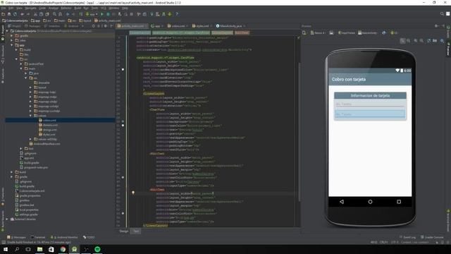 Cobro Con tarjeta desde Android Gratis ep. 1-Creación de la interface grafica смотреть онлайн