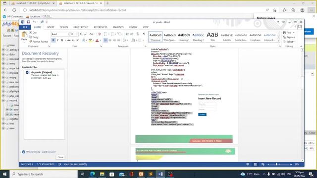 php and my sql insert,view,edit and delete record from database xammp смотреть онлайн
