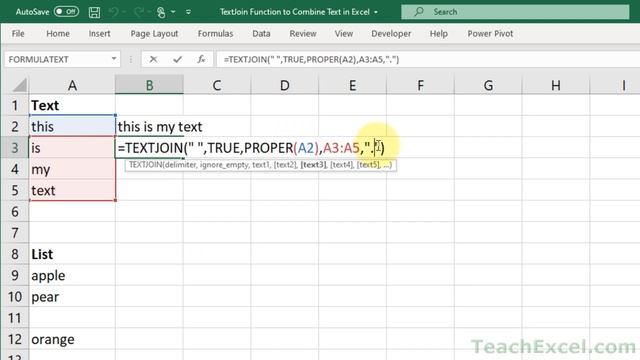 TEXTJOIN() Function to Combine Text in Excel - Excel Quickie 51 смотреть онлайн