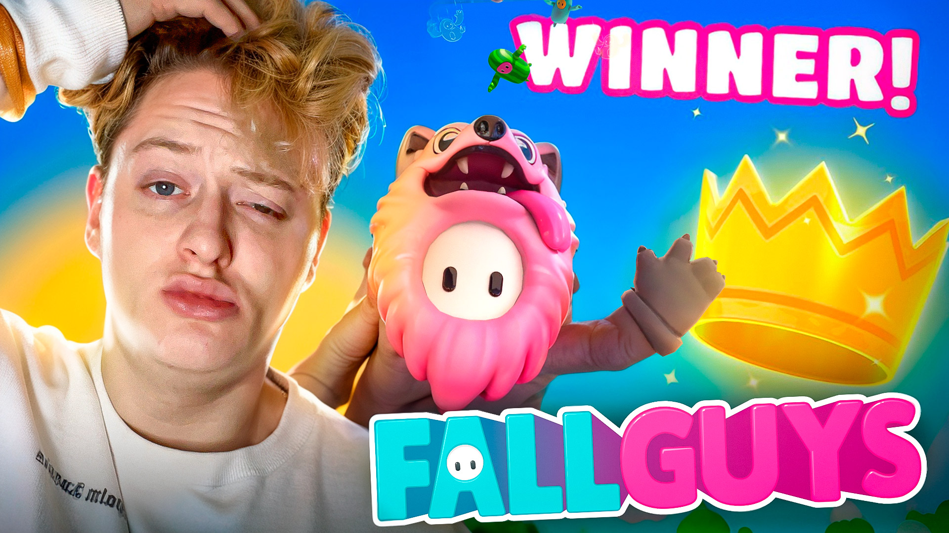 ПЫТАЮСЬ ЗАНЯТЬ ТОП 1 В FALL GAYS смотреть онлайн