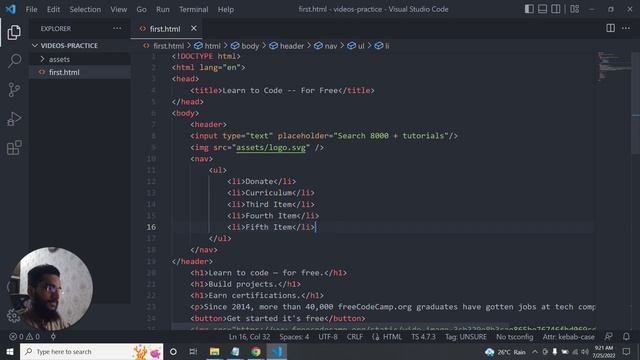 Basic Html | Sematic Tags | Web Development | Course By Ali Raza смотреть онлайн