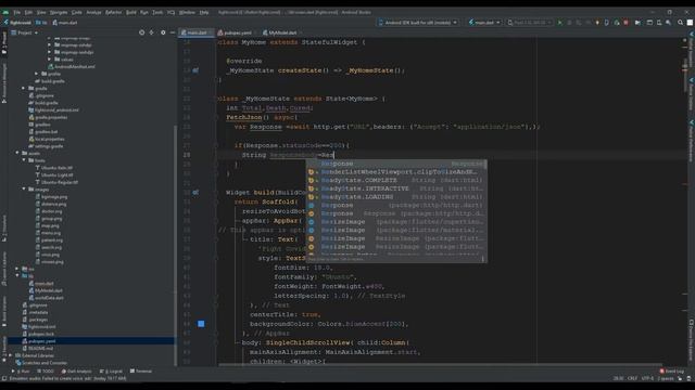 22.Flutter2020 | Version 1.12.13| Fight Covid Application Part 2 -Json Parsing смотреть онлайн