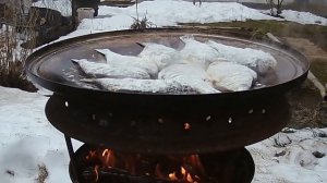 Жареная рыба на садже