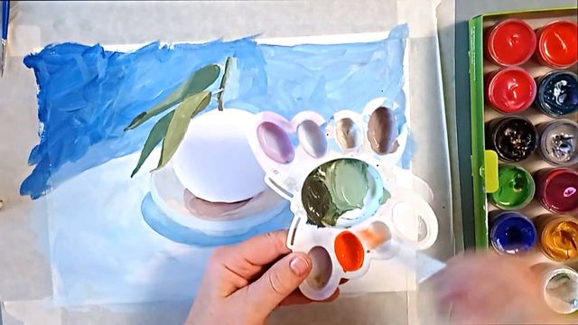 Как нарисовать апельсин Пошаговый мастер класс смотреть онлайн