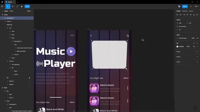 Music Player App Design | Figma UI UX | Web Design Tutorial смотреть онлайн