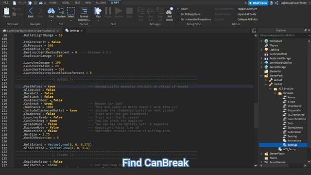 [1.7.5] How to remove jamming in ACS gun kit Roblox Studio смотреть онлайн