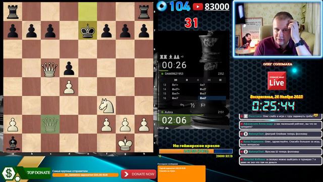 Шахматы блиц. Разгром по анализу но есть нюанс смотреть онлайн